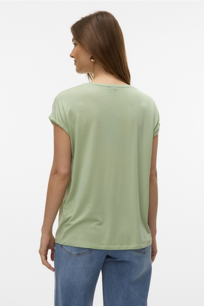 VMAVA PLAIN SS TOP JRS NOOS 10284468 Smoke Green